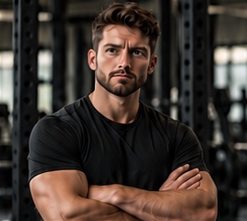 Illustrative personal trainer photograph; replace with Adam’s approved photo.